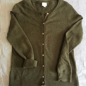 Olive/forest green cardigan